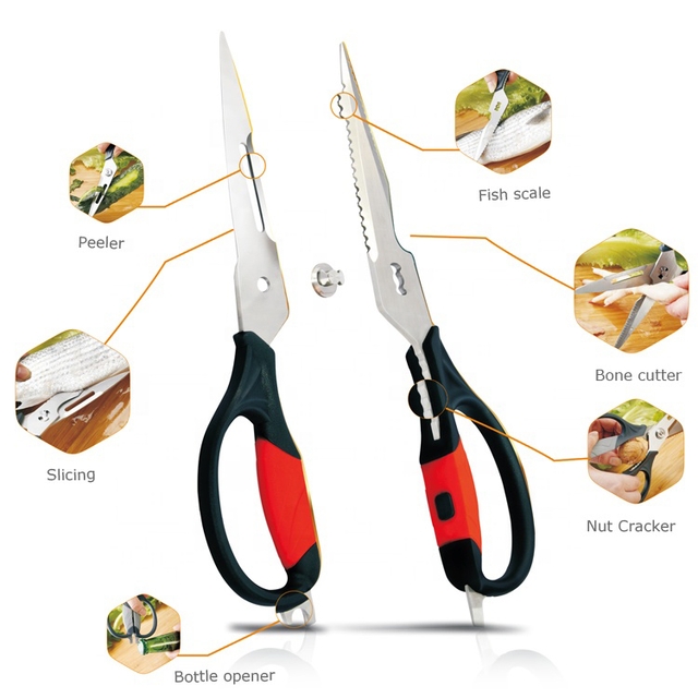 Revolucionar o cozimento com tesouras de cozinha multiuso